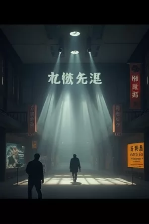 《不说话的爱人》剧集海报，隔着毛玻璃的两个人影