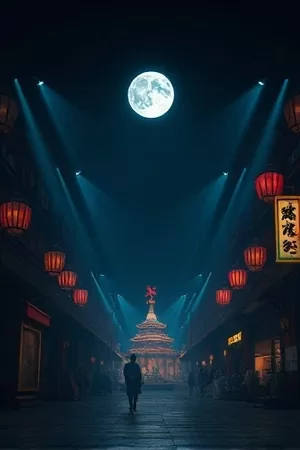 《万家灯火时》剧集封面，老楼天台上亮起的一排窗
